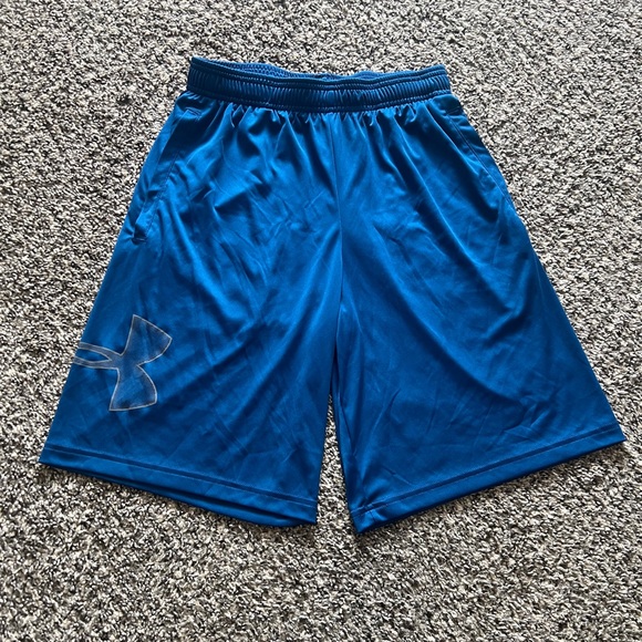 Under Armour Men's Vibrant Blue Athletic Shorts - Picture 1 of 4